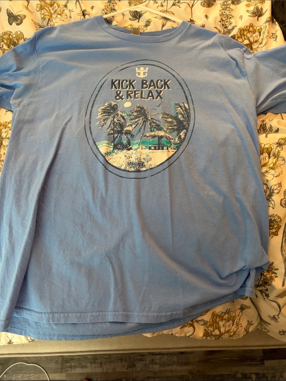 Kick Back & Relax Blue Graphic Tee